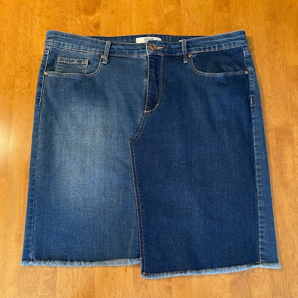 Size 14 Vintage America Blues Wonderland midi skirt
